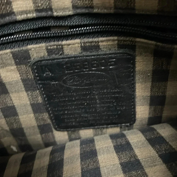 Brighton Leather crocodile print elements Purse with distressed hardware. - Picture 2 of 6